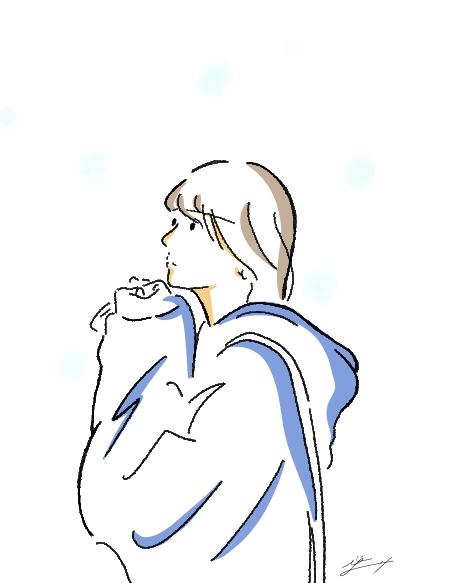 雪空に願う