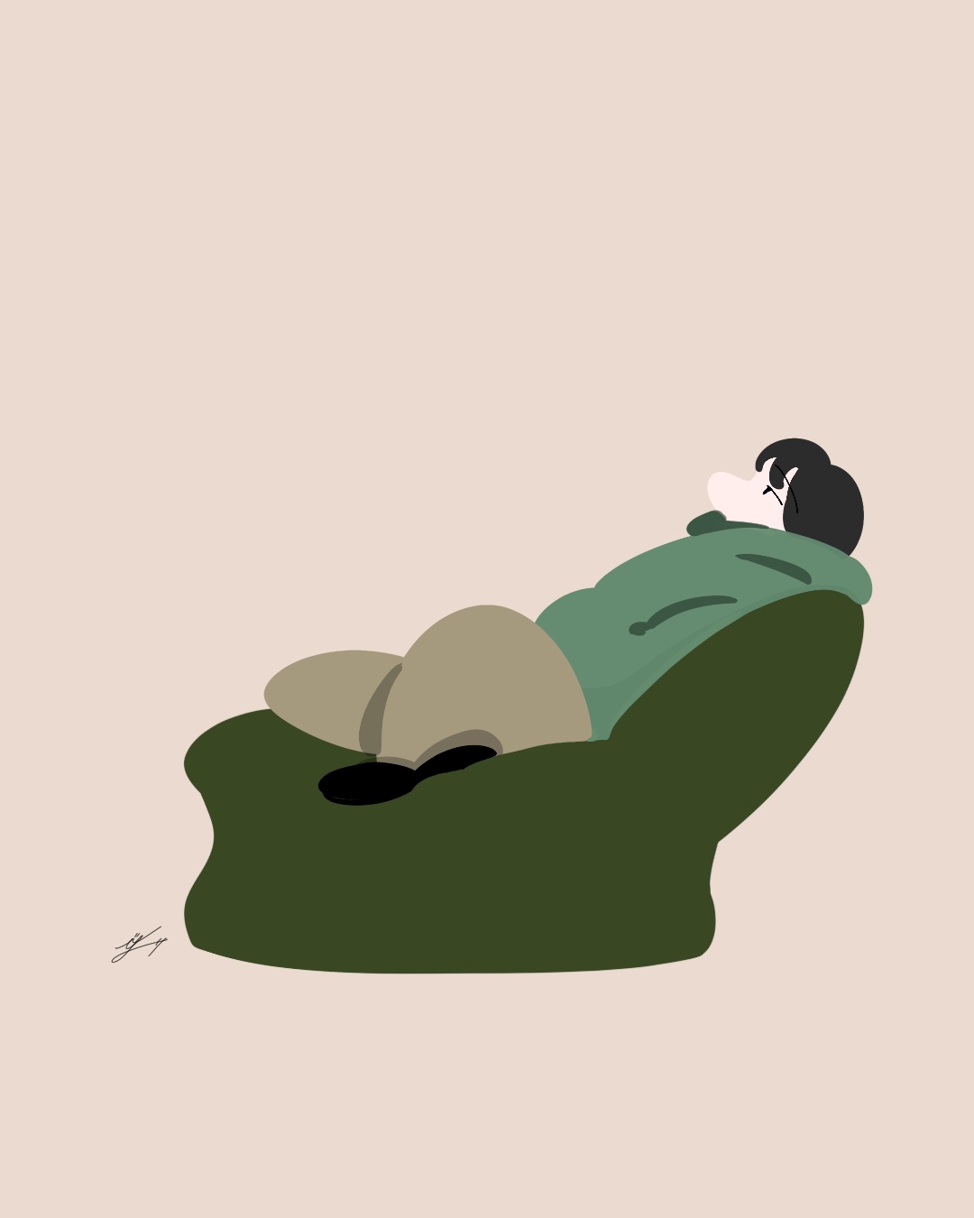 ソファと融合する日
