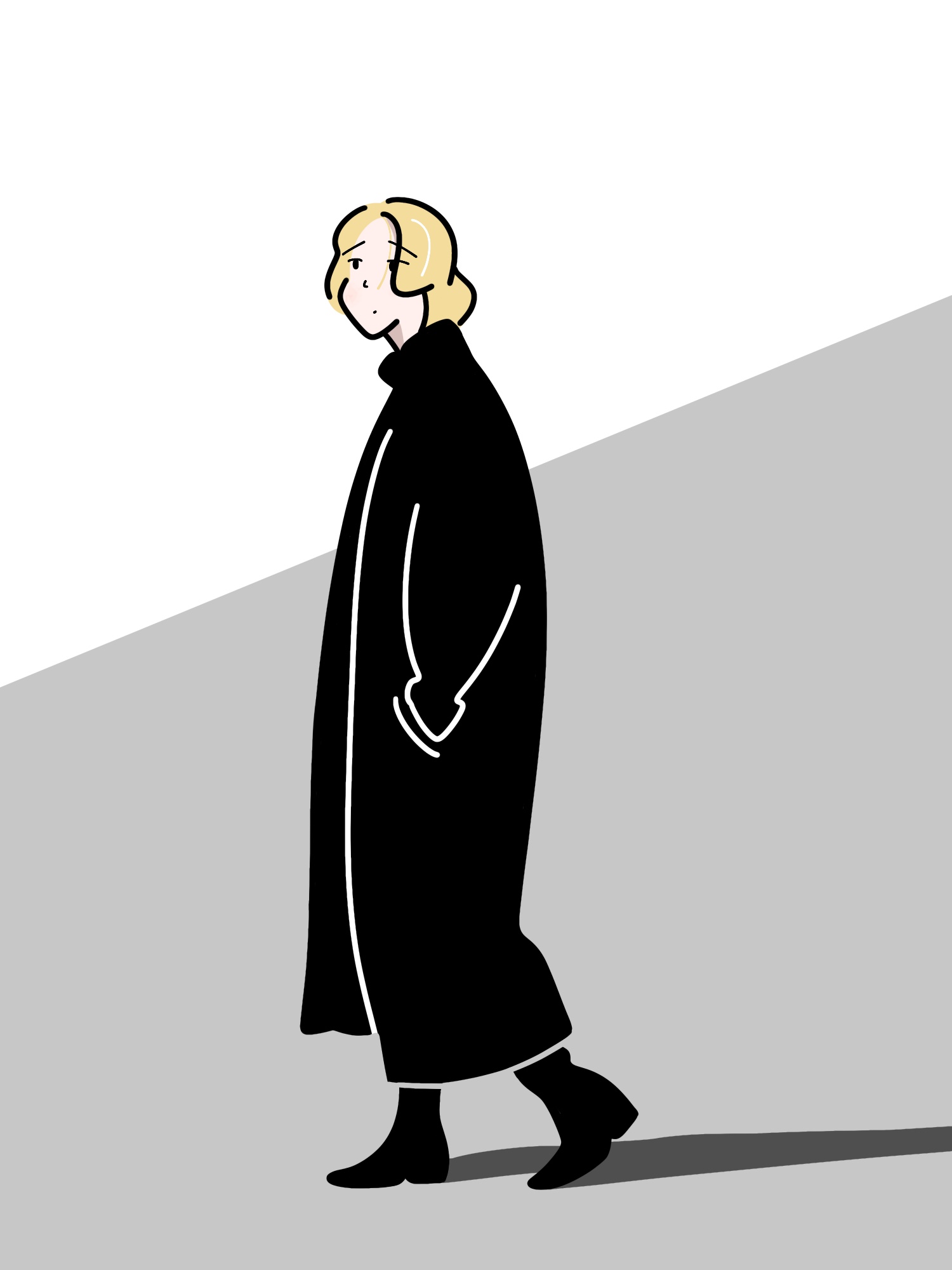 ブラックコーデガール